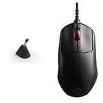 SteelSeries Prime Esports Performance Gaming Mouse – 18,000 CPI TrueMove Pro Optical Sensor – Magnetic Optical Switches + FREE SteelSeries Mouse Bungee