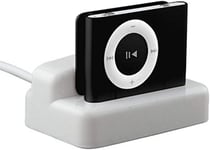 Station Dock d'accueil Chargeur Synchro données USB pour Apple iPod Shuffle 2G, 3G Blanc