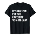 It's Official I'm The Favorite Son-In-Law Vintage | Funny T-Shirt