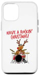 Coque pour iPhone 12/12 Pro Batteur de Noël, Have A Rockin' Christmas, Renne