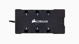 Corsair HUB RGB pour Ventilateur + Câbles de liaison vers Contrôleur RGB CORSAIR - Noir