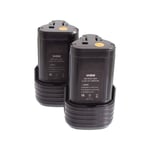 2x Batterie remplacement pour Worx WA3503, WA3509 pour outil électrique (2000 mAh, Li-ion, 12 v) - Vhbw