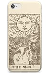 The Sun Tarot Card Cream Slim Phone Case for iPhone 7 Plus TPU Protective Light Strong Cover with Psychic Astrology Fortune Occult Magic