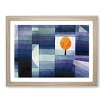 The Harbinger Of Autumn By Paul Klee Classic Painting Framed Wall Art Print, Ready to Hang Picture for Living Room Bedroom Home Office Décor, Oak A2 (64 x 46 cm)