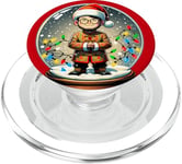 Asian Santa Claus Anime Family Christmas pajamas 2023 PopSockets PopGrip for MagSafe