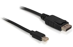 DELOCK – Cable Mini Displayport 1.2 male > Displayport male 4K 2.0 m (82438)