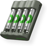 GP ReCyko Everyday Batteriladdare inkl. 4 x AAA 850 mAh Batterier