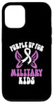 Coque pour iPhone 12/12 Pro Purple Up pour enfants militaires Purple Military Child Army