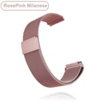 18 mm 20 mm 22 mm metallrem för Garmin Vivoactive 3 4 4s Band Watch Venu 2 2s SQ Forerunner 645 Armband Silikonögla Nylon handled Metal Rose Pink For Vivoactive 3