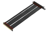 LINKUP - Extreme4+ PCIe 4.0 X16 Câble de Montage [RTX4090 RX6950XT x570 Z690 Testé] Blindé Twinax Haute Vitesse Montage Vertical Gaming PCI Express Gen4┃Prise à Angle Gauche (50cm)