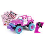 Exost Remote Control Pink Jeep, Off Road, Decorate with Stickers, Open Top Crossroad Amazone, Boys and Girls Ages 5-12 years, Remote Control Car