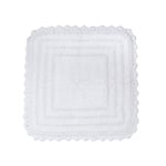 DII Collection Crochet - Tapis de Bain réversible, carré, 61 x 61 cm, Blanc