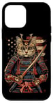 iPhone 12 mini Cat Samurai American Flag Samurai Cat Art Patriotic Cat Case