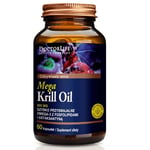 5906874819043 Doctor Life Mega Krill Oil Omega 3 EPA  DHA olej z kryla 600mg sup