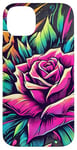 iPhone 14 Plus Floral Rose Botanical Art, Vibrant Street Style, Love Roses Case