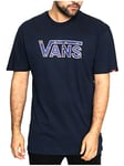 Vans Clasic Logo T-Shirt Homme, Marine/True Nativ, FR : L (Taille Fabricant : L)