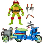 Véhicule Mutant Mayhem Tortues Ninja et Raphael 11,5 cm Idée cadeau articulée