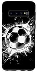 Galaxy S10 Soccer Ball Splash Football Pitch Case