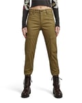 G-STAR RAW Pantalon Slim Cargo Femme ,Vert (dark olive D23572-C072-C744), 28W / 32L