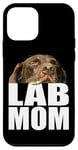 Coque pour iPhone 12 mini Chocolate Lab Mom