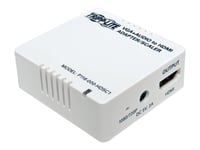 Tripp Lite VGA to HDMI Adapter Converter for Stereo Audio / Video White - Convertisseur vidéo - VGA - HDMI - blanc