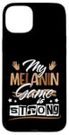 Coque pour iPhone 15 Plus Melanin Game Black Queen Afro Women Black History Month Girl