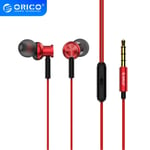 ORICO écouteurs filaires intra-auriculaires pour jeux vidéo écouteurs généraux Microphone intégré écouteurs de musique de sport 1.2 m Corde