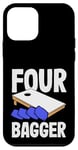 Coque pour iPhone 12 mini Planche Four Bagger Cornhole Fun Sport Vibes