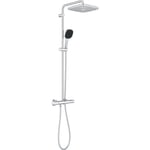 Colonne de douche avec mitigeur thermostatique - Economie d'eau - GROHE Vitalio Comfort 250 - Chromé - 26696001