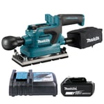 Makita DBO381 18V LXT Brushless Finishing Sander With 1 x 5.0Ah Battery & Cha...