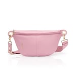 Mandarina Duck Mellow Leather Bum Bag, Femmes, Rose Lilas, Taglia Unica