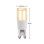 Arcchio kaksikantainen LED-lamppu G9 4,5W, 3 000 K