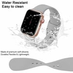 Apple Watch Strap iWatch Series 8 7 6 5 4 3 Ultra SE(2/1), 42mm/44mm/45mm-L, 42mm/44mm/45mm-L, musta/valkoinen/harmaa yhteensopivat kolmen pakkauksen hihnat