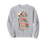 Book With Animal On It Reader Novel Reading Bookworm Reading Sweatshirt