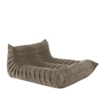 Ligne Roset - Togo Lounge Settee, Fabric Cat. S, Alcantara Dove Grey 4475 - Fåtöljer - designer_michel_ducaroy - Skum