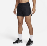 Nike Men's Dri-fit 13cm (approx.) Brief-lined Running Shorts Stride Running Division Juoksuvaatteet BLACK/BLACK