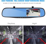 Dash Cam Front and Rear, 12'' Rearview Mirror Camera, 1080P Car Mirror 170° Wide