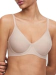 Chantelle Womens SoftStretch Plunge Bra - Beige Nylon - Size 36E/F