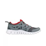 Nike Childrens Unisex Free Run 2 GS Lace Up Grey Synthetic Kids Trainers 443742 035 - Size UK 5