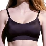 EBY Women's Seamless Bra, Opaque, Black, XL