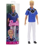 Barbie®-Fashionistas-Poupée Ken blond look western HRH25