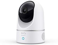 eufy Security Solo IndoorCam E220 (P24) 2K Pan&Tilt Home Security Camera Indoor Wi-Fi Plug-in Cam, Human & Pet AI, Voice Assistant Compatibility, Night Vision, Motion Tracking, Homebase not Compatible