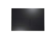 TECE 9240833 - Plaque de commande à double vitesse pour WC - Noir - Utilisable par le haut et par l’avant