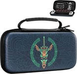 Étui De Transport Compatible Avec Nintendo Switch Oled/Nintendo Switch, Coque De Protection Portable En Eva Avec 10 Fentes Cartes De Jeu, Sac Pour Zelda Tears Of The Kingdom, Zelda Tears Bleu