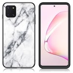 Samsung Fantasy Marble Galaxy Note 10 Lite kuoret - Valkoinen