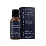 Mystic Moments | Eucalyptus Australiana Essential Oil 10ml - Pure & Natural Oil for Diffusers, Aromatherapy & Massage Blends Vegan GMO Free