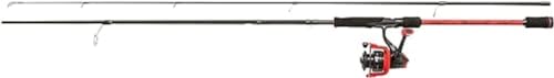 Abu Garcia Max X Spinning Combo, Fishing Rod and Reel Combo, Spinning Combos, Predator Fishing,Pike/Perch/Zander/Trout, Unisex, Black / Red, 2.44m | 10-30g