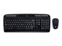 Logitech Wireless Combo MK330 - Ensemble clavier et souris - sans fil - 2.4 GHz - Allemand - noir