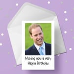 Prince William Birthday Card