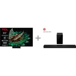 TCL C765 65" 4K QD Mini-LED Google TV + TCL Q75H 5.1.2 Dolby Atmos Soundbar -tuotepaketti